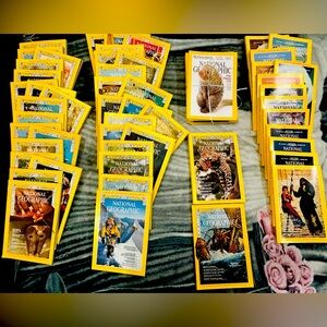 National Geographic vintage magazine collection 51 pieces total